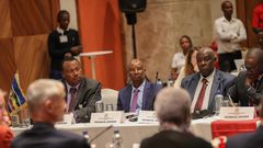 Kinuthia Mbugua during a consultative meeting with various stakeholders on the cantonment matters in North Kivu in the eastern Democratic Republic of Congo (DRC).
