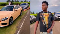 Youths flaunting cars