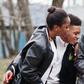 Young people having fun and using technology