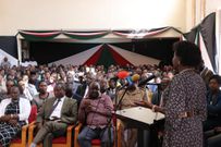 National Assembly Deputy Speaker Gladys Shollei speaking during the release of the 2023 KCSE exam results