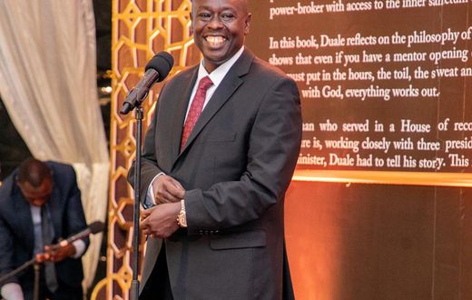 Deputy President Rigathi Gachagua at the book launch of Defence Cabinet Secretary Aden Duale at Serena Hotel, Nairobi on May 11, 2023
