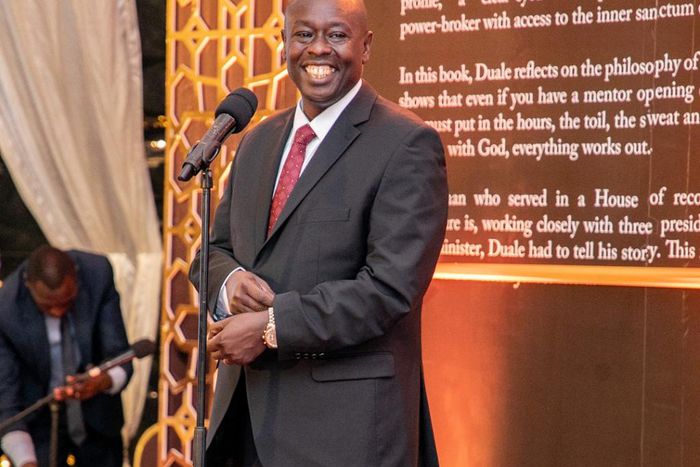 Deputy President Rigathi Gachagua at the book launch of Defence Cabinet Secretary Aden Duale at Serena Hotel, Nairobi on May 11, 2023