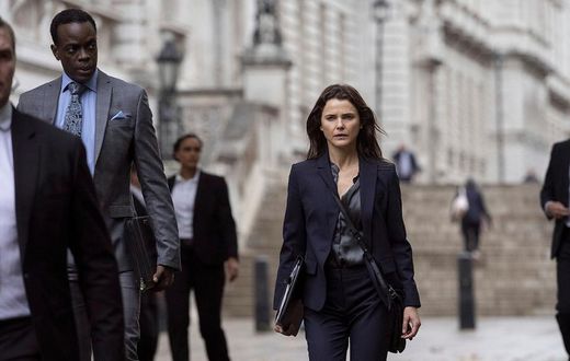 Keri Russell in a scene from Netflix series 'The Diplomat' [Image Credit: Netflix]