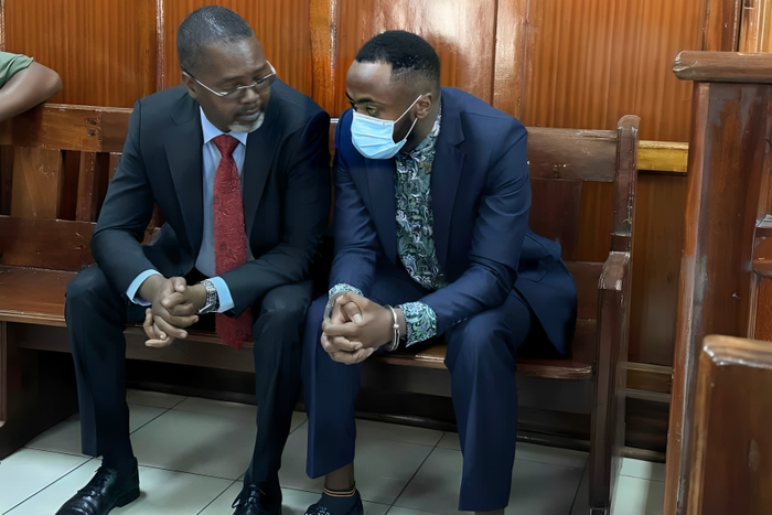 Joseph Irungu alias Jowie (left) in court for sentencing