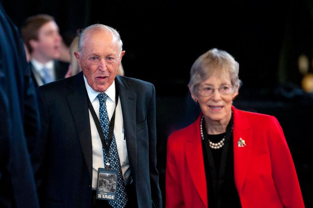 The late billionaire David Gottesman with his wife Dr. Ruth L. Gottesman.