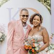 An image of Kamene Goro and DJ Bonez during their wedding in April 2023