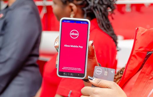 An illustration of the Absa Mobi Tap solution