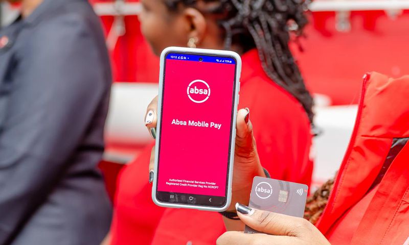 An illustration of the Absa Mobi Tap solution