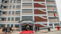 The newly built Githurai market in Kiambu County