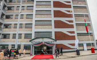 The newly built Githurai market in Kiambu County