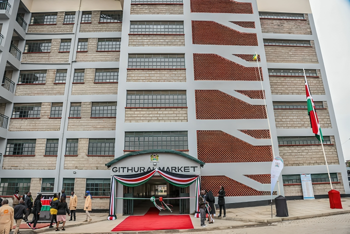 The newly built Githurai market in Kiambu County