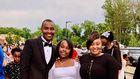Samidoh, Edday Nderitu and their daughter during her graduation in the U.S.