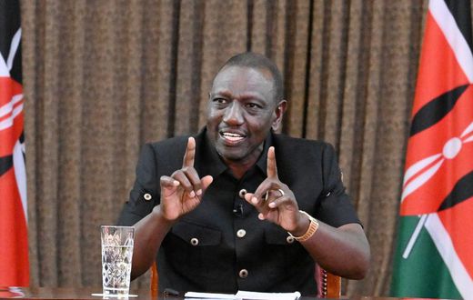 President William Ruto during a media interview at State House, Nairobi