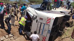 Pwani University bus collides with matatu in Naivasha on March 30, 2023