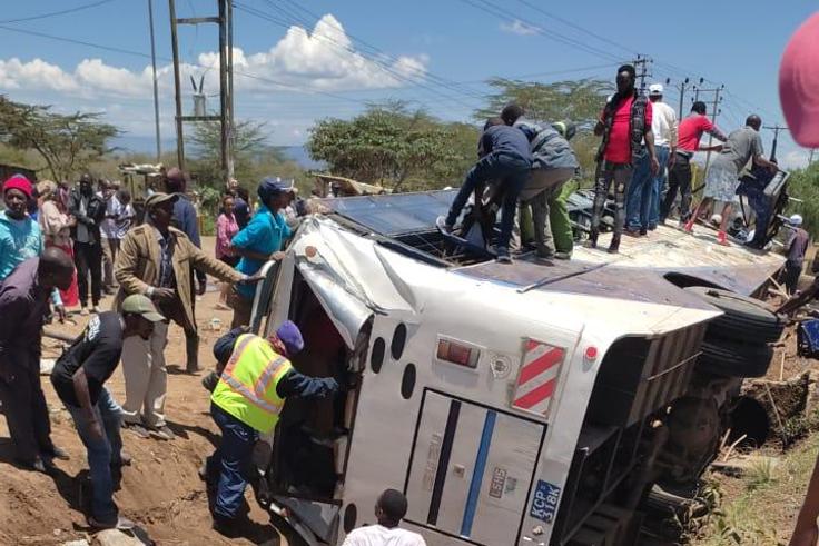 Pwani University bus collides with matatu in Naivasha on March 30, 2023