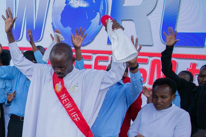 Pastor Ezekiel Odero during a crusade in 2022