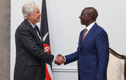 President William Ruto hosted the Director of the United States Central Intelligence Agency (CIA), William J. Burns on Monday, January 15, 2024