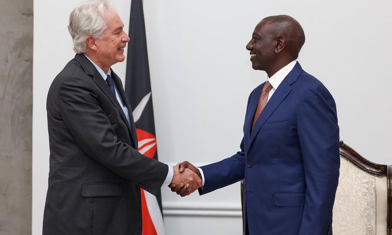 President William Ruto hosted the Director of the United States Central Intelligence Agency (CIA), William J. Burns on Monday, January 15, 2024