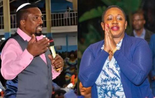 A collage image of Pastor James Ng'ang'a and Sabina Chege