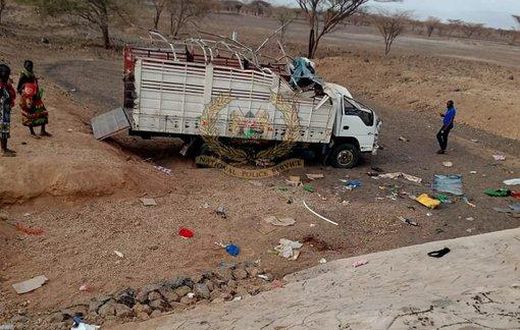 Lorry in the Lodwar-Kakuma accident