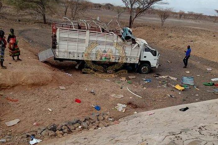 Lorry in the Lodwar-Kakuma accident