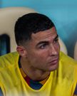 Cristiano Ronaldo of Portugal on the bench on December 10, 2022.