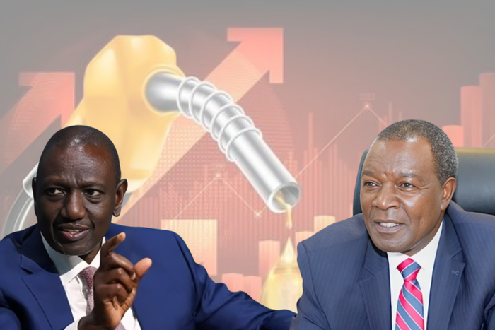 A collage of President William Ruto and Treasury CS Njuguna Ndung'u