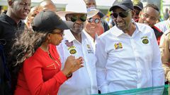 President William Ruto and Deputy President Rigathi Gachagua at the June 25, 2023