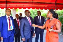 Nairobi Governor Johnson Sakaja accompanied President William Ruto to a meeting in New York, U.S.