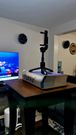 BBC TV presenter Ferdinand Omondi uses stools as tripod during live bulleting