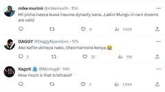 Kenyans caught a glimpse of 'NIS' briefcase in Ruto's office, here's what they said