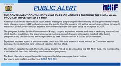NHIF addresses claims that Linda Mama program was scapped