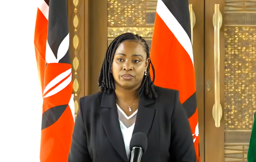 Kanze Dena, the Secretary of Communications for the Office of Former President Uhuru Kenyatta