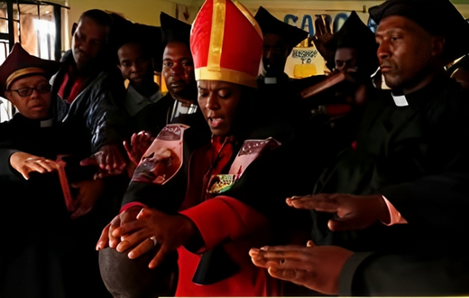 Self-styled preacher Tsietsi Makiti who proclaimed himself Pope of Gabola church