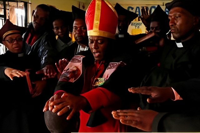 Self-styled preacher Tsietsi Makiti who proclaimed himself Pope of Gabola church