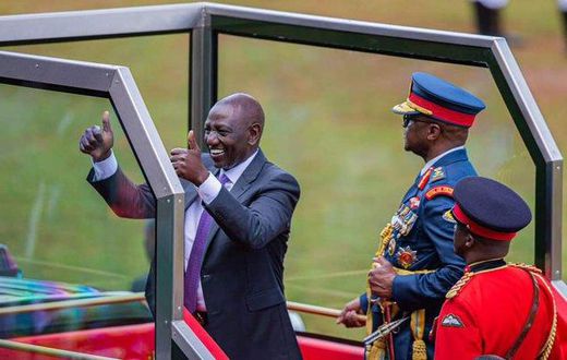 President William Ruto leads Madaraka Day celebrations in Embu County on June 1, 2023