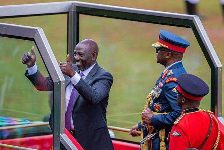 President William Ruto leads Madaraka Day celebrations in Embu County on June 1, 2023