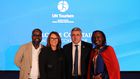KTB PR and Corporate Communications Manager Wausi Walya, UNWTO Secretary-General Zurab Pololikashvili, UNWTO Regional Director for Africa Elcia Grandcourt and Kojo Bentum from Voyages Afriq Media Limited during the meeting of the UNWTO Committee on Tou...