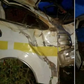 The matatu involved in an accident at Koroma area along the Ngaru-Gatuto road in Kirinyaga County on the night of Saturday, March 23