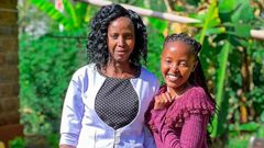 Eve Mungai and her mother