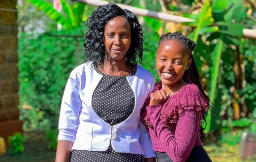 Eve Mungai and her mother