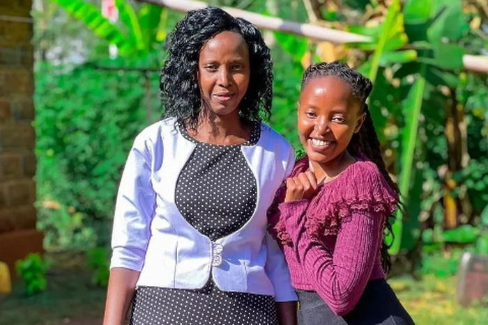 Eve Mungai and her mother
