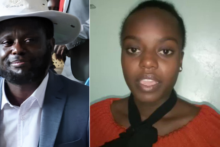 From left: Meru Governor Kawira Mwangaza's husband Robert Murega & her 23 year old daughter Riziki Murega,  from his previous marriage