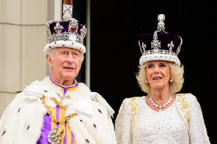 King Charles III and Queen Camilla on the balcony of Buckingham Palace after their coronation.Leon Neal/Getty Images