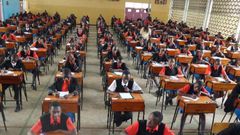 Students sitting for an examination