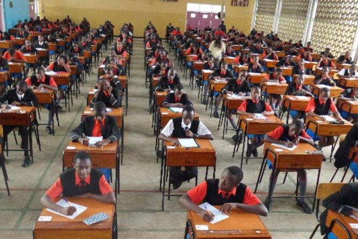 Students sitting for an examination