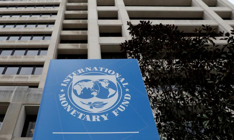 FILE PHOTO: The International Monetary Fund (IMF) headquarters building is seen ahead of the IMF/World Bank spring meetings in Washington