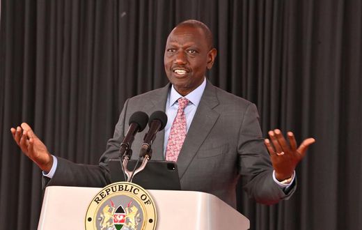 President William Ruto speaking during the National Prayer Breakfast in Nairobi on June 7, 2023