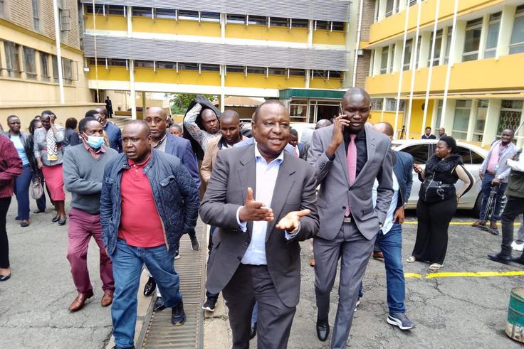 Former CS Henry Rotich leaves the court