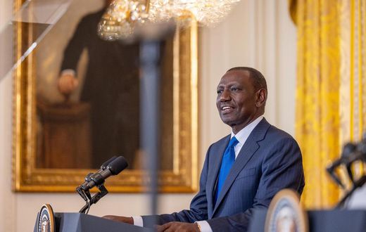President William Ruto during a joint press briefing at the White House on May 23, 2024
